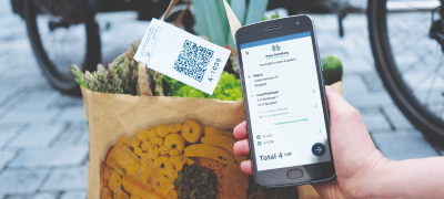 Brestellübersicht der viaVelo App auf einem Smartphone angezeigt
